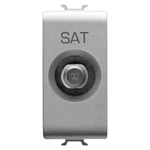 GEWISS - GEWGW14371 PRESA TV/SAT 1M DIRETTA C.F-FEMM.TITANIO