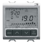 GEWISS - GEWGW14703 CRONOTERMOSTATO PROGRAMMAZIONE GIORNALIERA/SETTIMANALE - 230V ac 50/60Hz - 2 MODULI - TITANIO - CHORUSMART