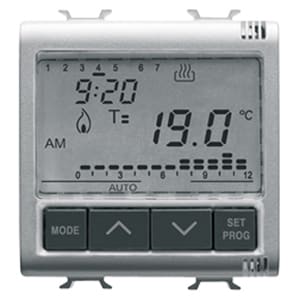 GEWISS - GEWGW14703 CRONOTERMOSTATO INCASSO 2M 230VAC TIT.