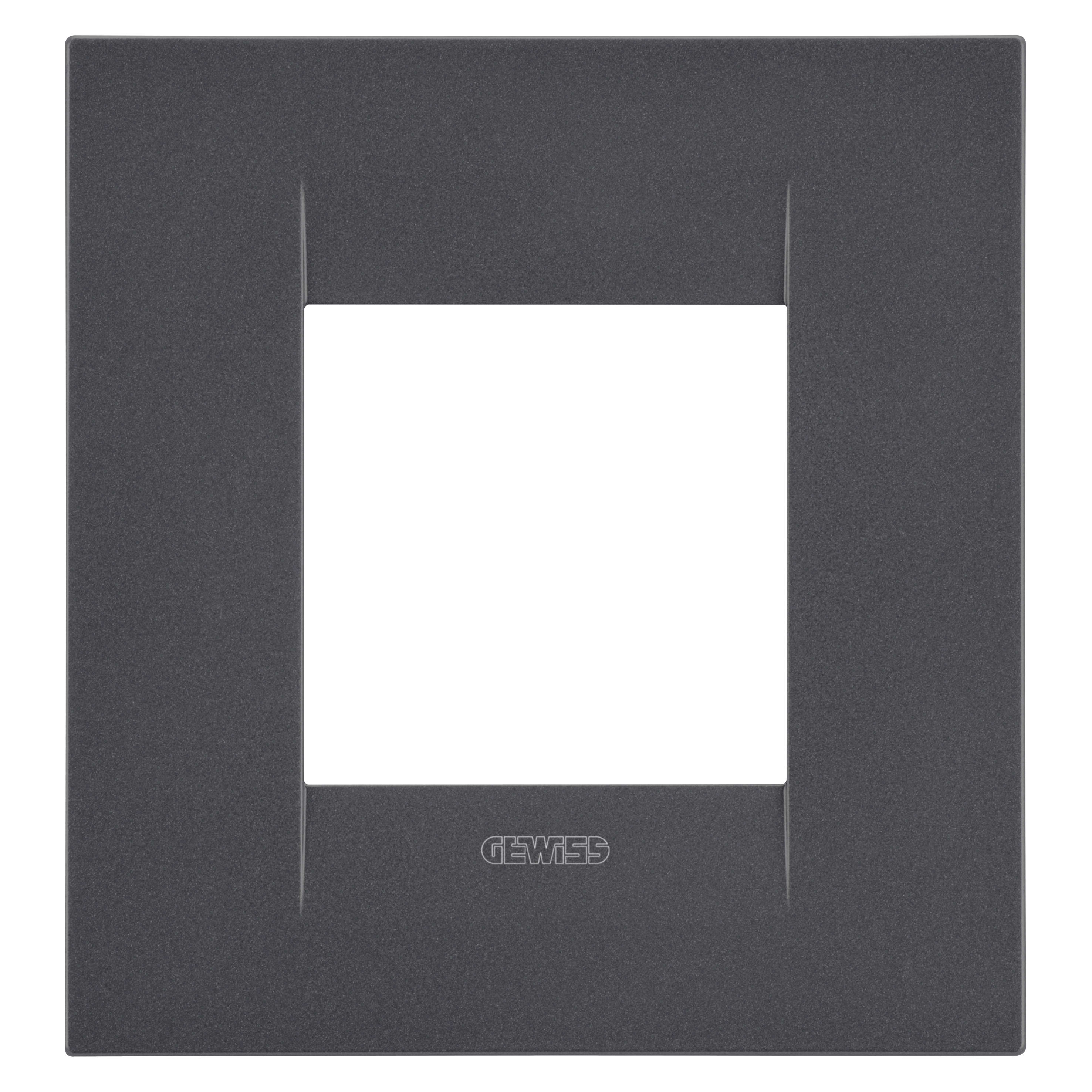 GEWISS - GEWGW16422VN PLACCA GEO INT.2M NERO SATINATO