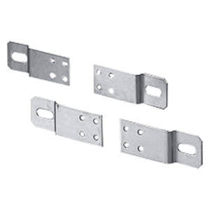 GEWISS - GEWGW46446 SET 4 STAFFE IN ACCIAIO ZINCATO PER FISSAGGIO QUADRI A PARETE