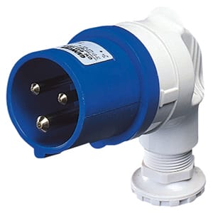 GEWISS - GEWGW60097 SPINA MOBILE A 90° - IP44 - 3P+T 32A 200-250V 50/60HZ - BLU - 9H - CABLAGGIO A VITE