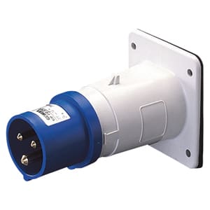 GEWISS - GEWGW60216 SPINA FISSA DA INCASSO DIRITTA - IP44 - 3P+T 32A 200-250V 50/60HZ - BLU - 9H - CABLAGGIO A VITE