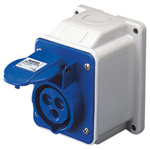 GEWISS - GEWGW62404 PRESA FISSA 10°PAR.PR.2P+T 16A 230V 6H