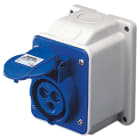 GEWISS - GEWGW62404 PRESA FISSA 10°PAR.PR.2P+T 16A 230V 6H