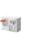 GEWISS - GEWGW66042 PRESA FISSA INTERBLOCCATA ORIZZONTALE - CON FONDO - CON BASE PORTAFUSIBILI - 3P+N+T 32A 346-415V - 50/60HZ 6H CBF - IP44