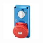 GEWISS - GEWGW66156N PRESA FISSA INTERBLOCCATA VERTICALE - AUTOMATIKA - MT 6KA CURVA C - SENZA FONDO - 3P+N+T 16A 200-250V - 50/60HZ 9H - IP67