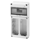 GEWISS - GEWGW68025N Q-DIN 10 MODULI - 2 FLANGE - 2 FLANGE IB VERTICALI - 16/32A - IP65