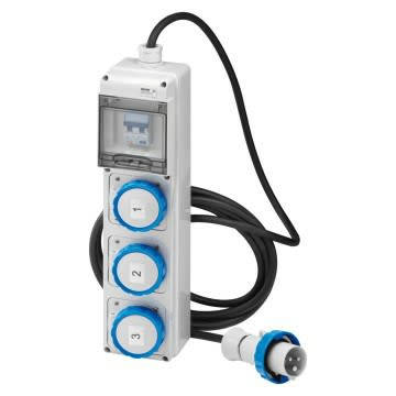 GEWISS - GEWGW68243N Q-DIN5 ASC IEC 1X2P 2X3P16A MOBILE