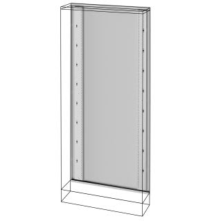 GEWISS - GEWGWD3061 TELAIO POSTERIORE - QUADRO DA PAVIMENTO - QDX 630 L - 600X2000MM