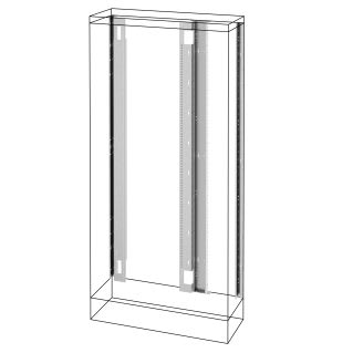 GEWISS - GEWGWD3175 MONTANTI E TELAI FUNZIONALI - QUADRI DA PAVIMENTO CON VANO AFFIANCATO - QDX 630 H - 2000X250MM