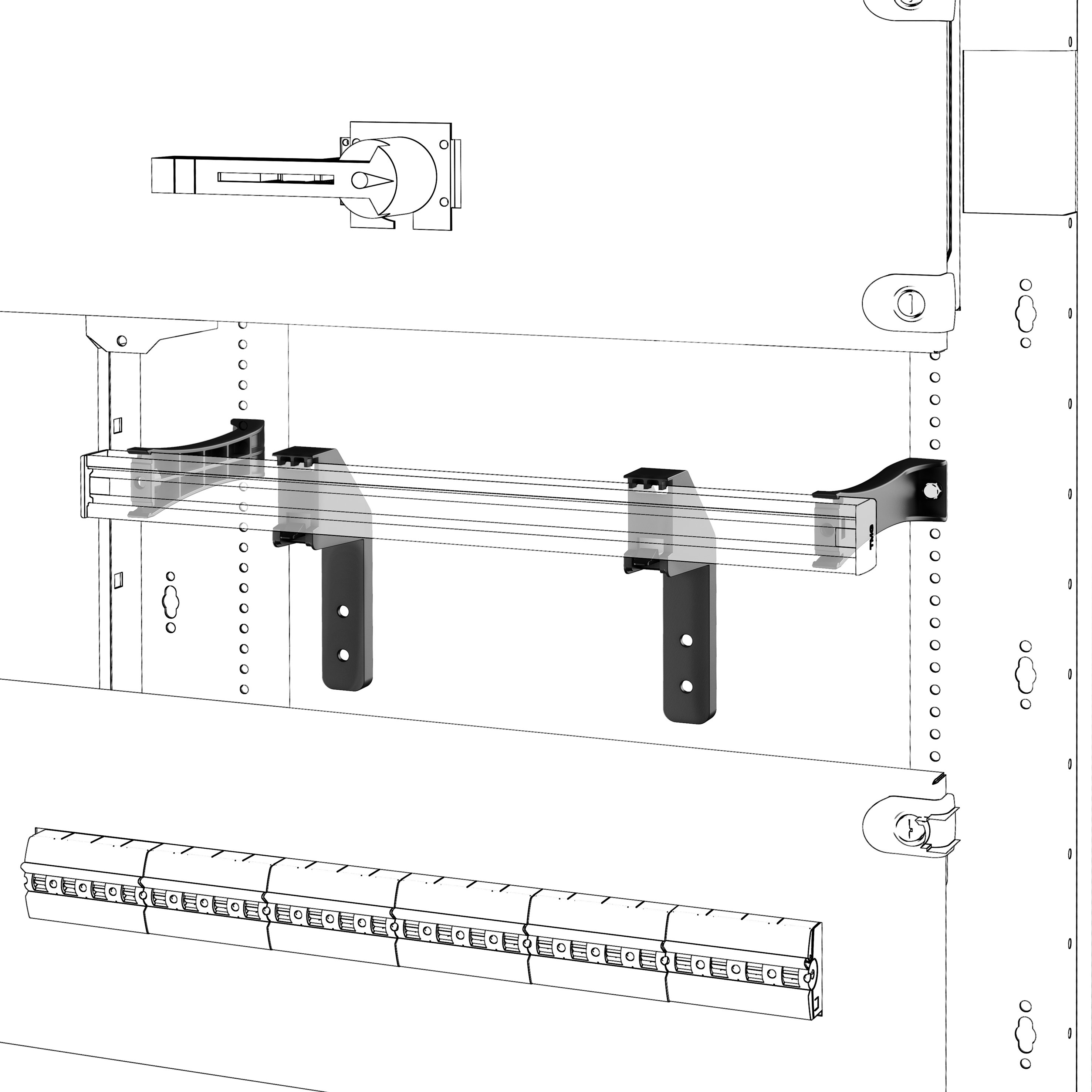 GEWISS - GEWGWD3313 QDX STAFFE DIN INT MOD PROF UTILE 220