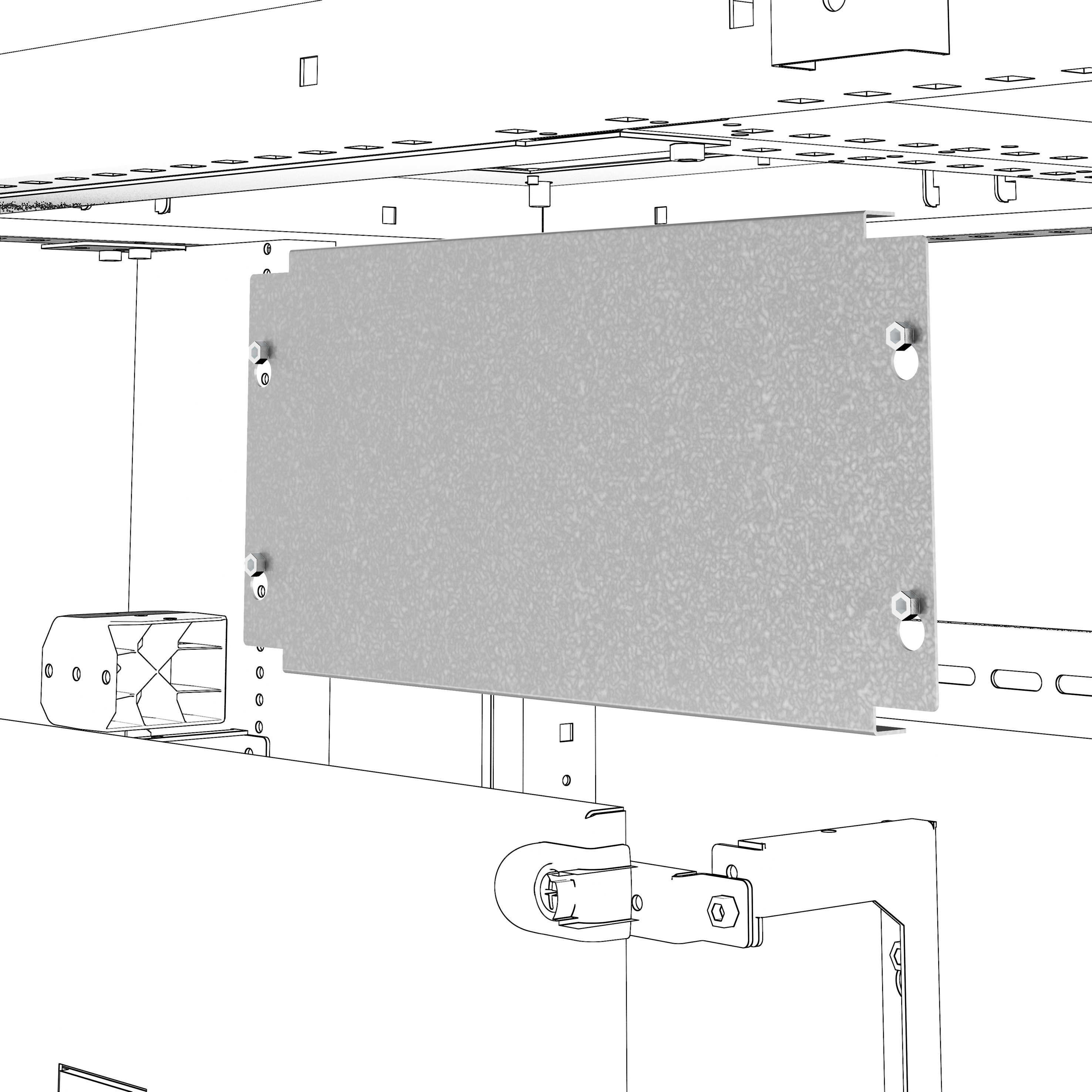GEWISS - GEWGWD3341 QDX PIASTRA DI FONDO 850X200
