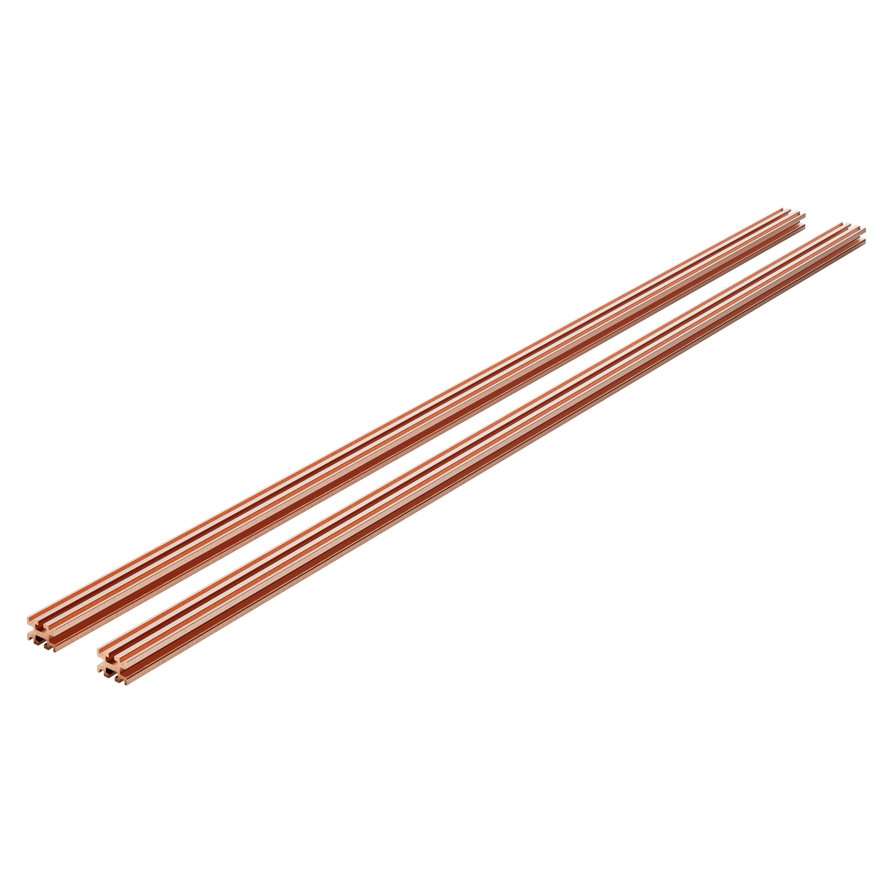 GEWISS - GEWGWD3783 COPPIA DI BARRE SAGOMATE 50x30 - IN RAME - 1600A - PER QDX 1600H