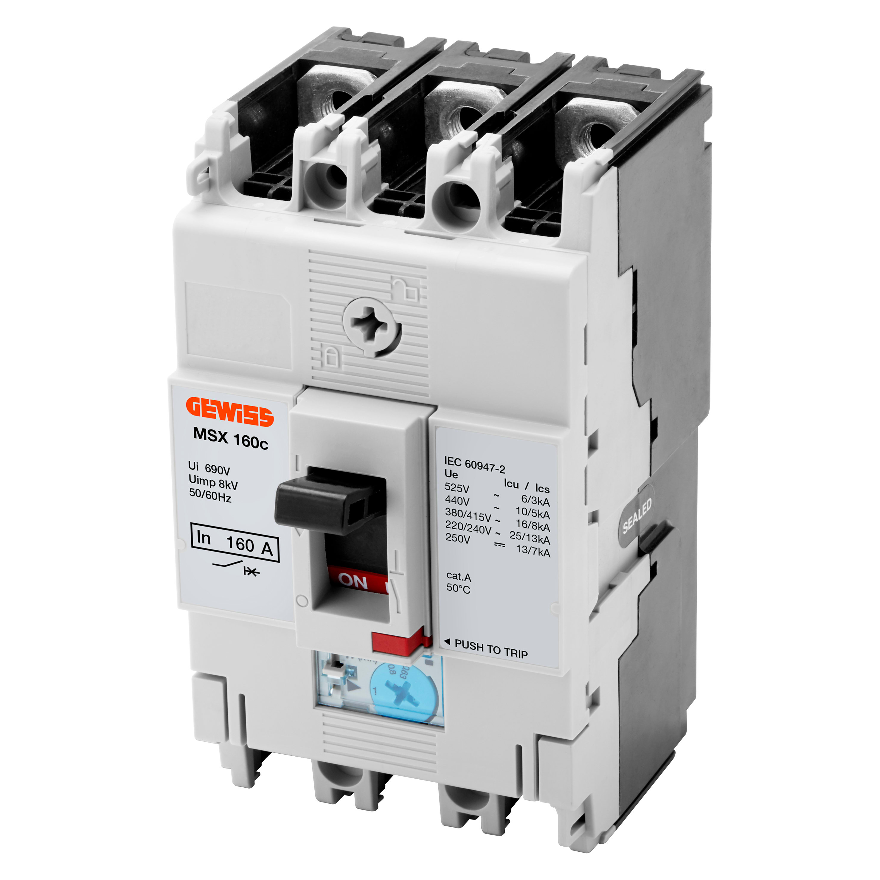 GEWISS - GEWGWD9067 MSX 160C 3P 160A 25KA TRMF TERM.FC