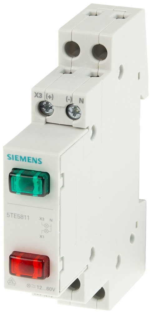 SIEMENS - SIE5TE5801 LAMP.SEGN.2 SPIE ROS-VERDE 230VCA 5M 1UM