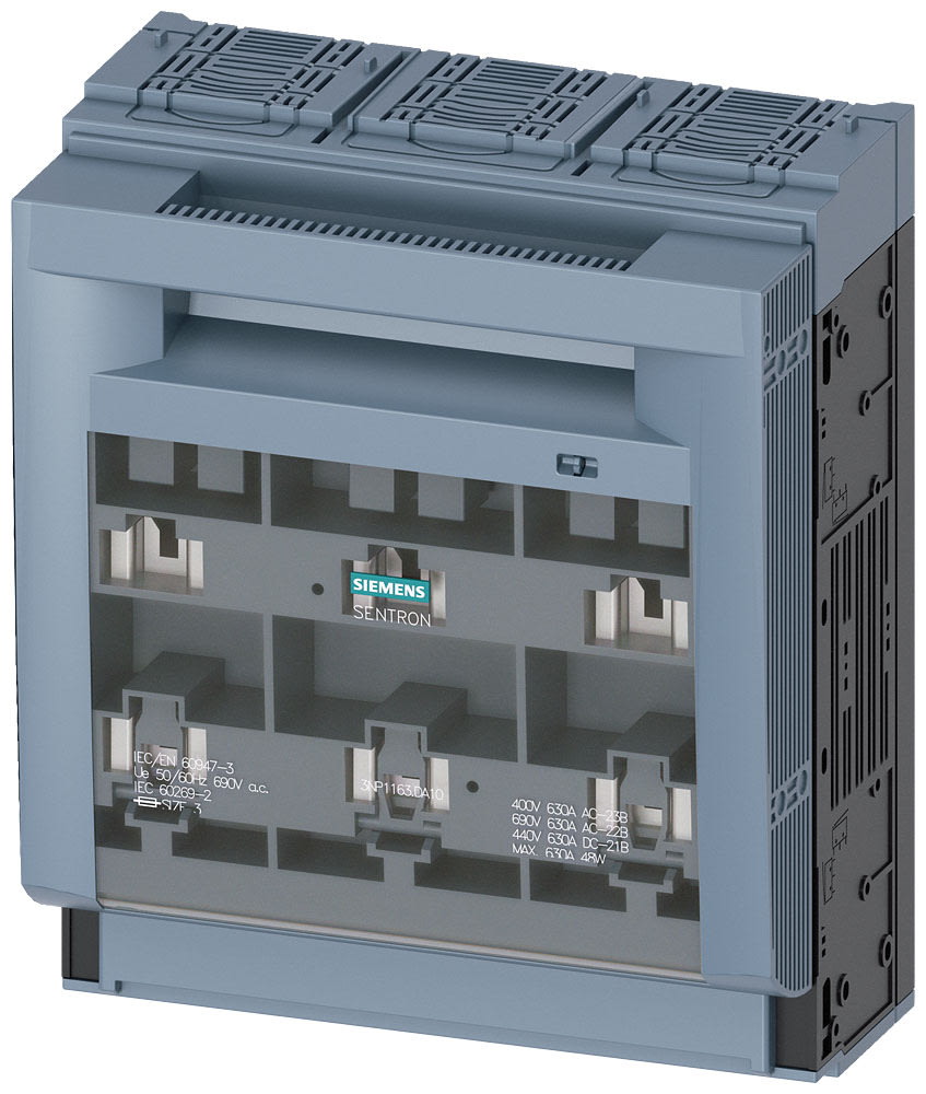 SIEMENS - SIE3NP11631DA10 SEZ.FUS.NH3 630A FIX PIAST. IN.70MM SBAR