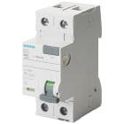 SIEMENS - SIE5SV36143 Interruttore differenziale, a 2 poli, tipo F, con breve ritardo, In: 40 A, 300 mA