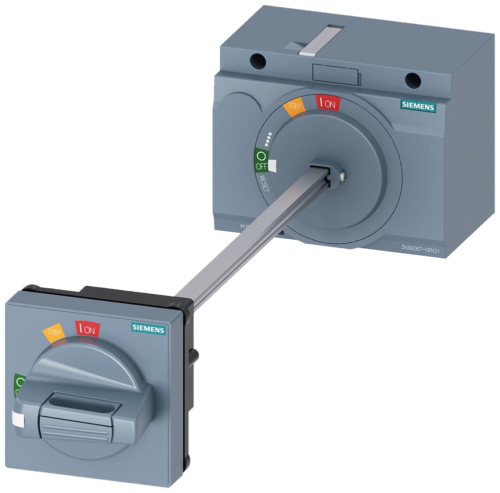 SIEMENS - SIE3VA92670FK21 Comando rotativo bloccoporta standard IEC IP65 con interblocco porta, accessorio per: 3VA2