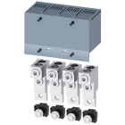 SIEMENS - SIE3VA92240JC22 Morsetto di collegamento per conduttore tondo, 2 cavi, 4 pezzi, accessorio per: 3VA2 100/160/250