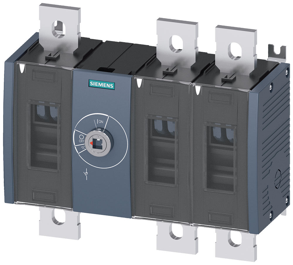 SIEMENS - SIE3KD46300QE200 Sezionatore sottocarico 630 A, grand. costr. 4, a 3 poli, comando frontale centrale, apparecchio di base