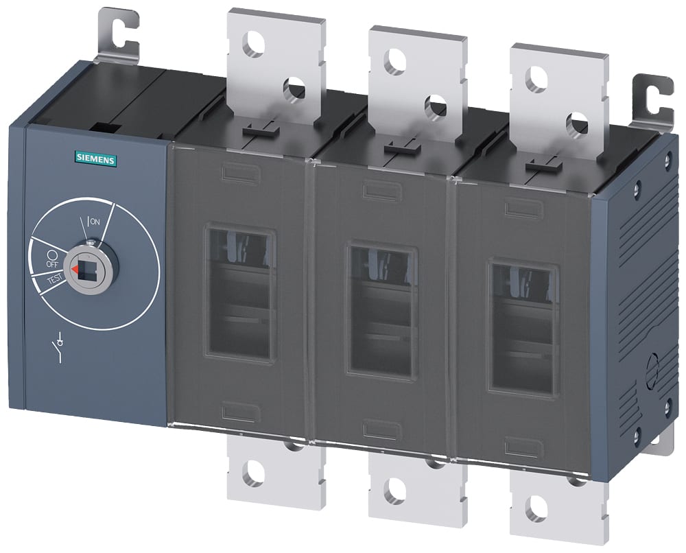 SIEMENS - SIE3KD50300RE100 Sezionatore sottocarico 1000 A, grand. costr. 5, a 3 poli, comando frontale a sinistra, apparecchio di base