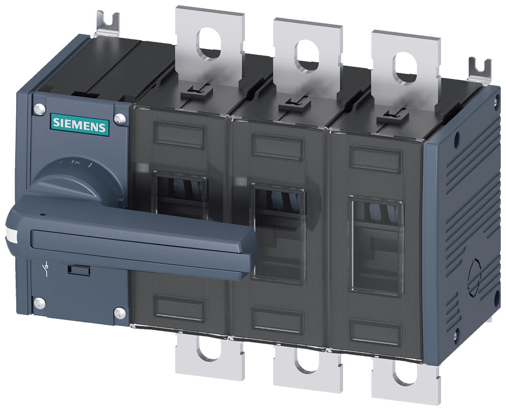 SIEMENS - SIE3KD36320PE100 Sezionatore sottocarico 200 A grand. costr. 3, a 3 poli, comando frontale a sinistra, apparecchio completo
