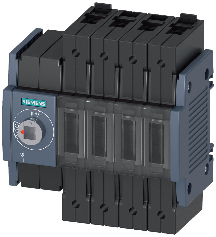 SIEMENS - SIE3KD26402ME100 Sezionatore sottocarico 63 A, grand. costr. 1, a 4 poli, comando frontale a sinistra, apparecchio di base