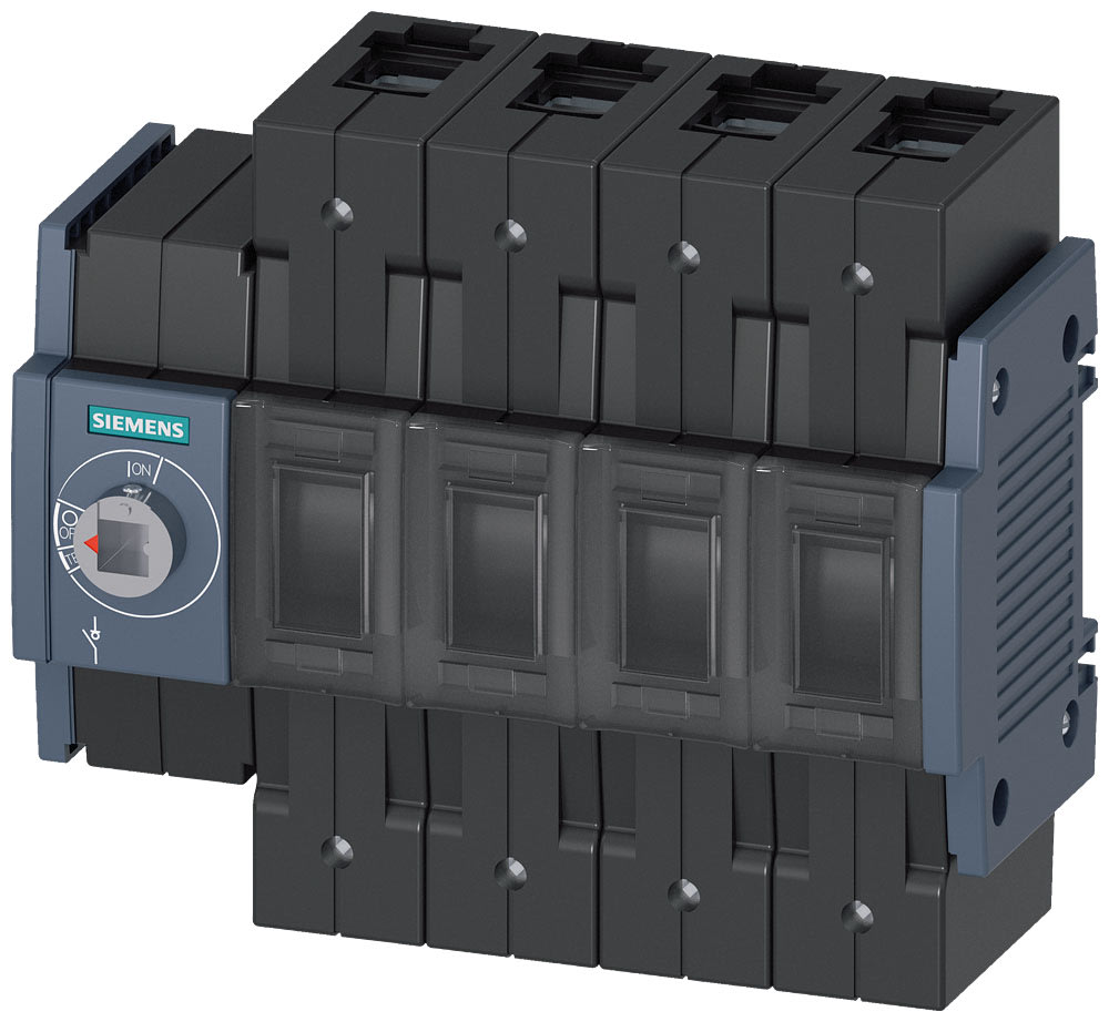 SIEMENS - SIE3KD30402NE100 Sezionatore sottocarico 100 A, grand. costr. 2, a 4 poli, comando frontale a sinistra, apparecchio di base