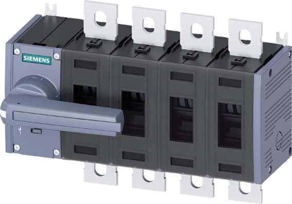 SIEMENS - SIE3KD40420PE100 Sezionatore sottocarico 315 A grand. costr. 3, a 4 poli, comando frontale a sinistra, apparecchio completo