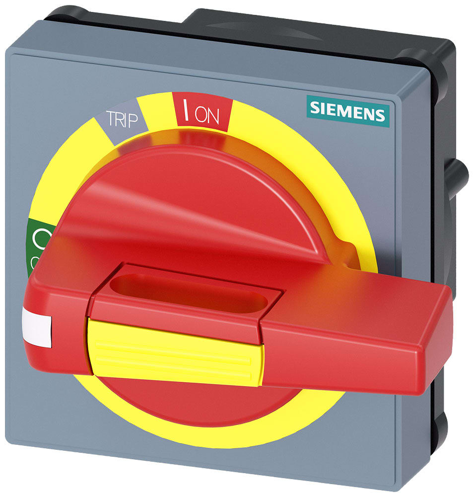 SIEMENS - SIE8UD17310AB25 Operatore con mostrina frontale di arresto di emergenza con compensazione della tolleranza, accessorio per: 3VA2