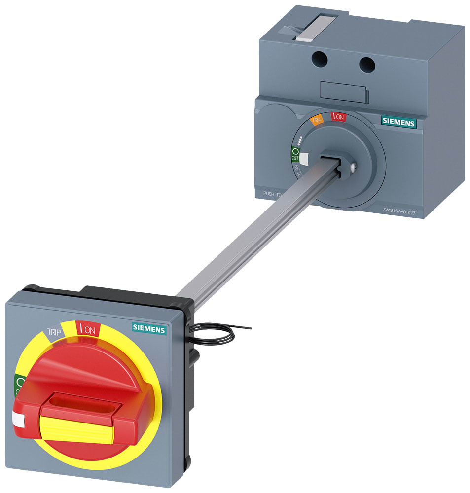 SIEMENS - SIE3VA91570FK27 Comando rotativo bloccoporta OFF di emergenza IEC IP65 con interblocco porta, kit di illuminazione