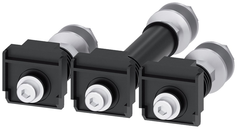 SIEMENS - SIE3VA94030QF00 Attacchi a bullone posteriori, 3 pezzi, accessori per: 3VA1 400/630 3VA2 400/630