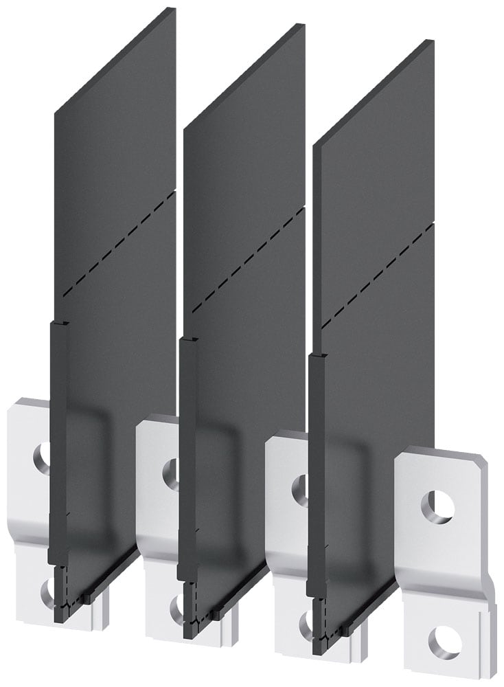 SIEMENS - SIE3VA91540QB00 Attacchi a sbarra allungati anteriori, 4 pezzi, accessori per: 3VA1 100/160