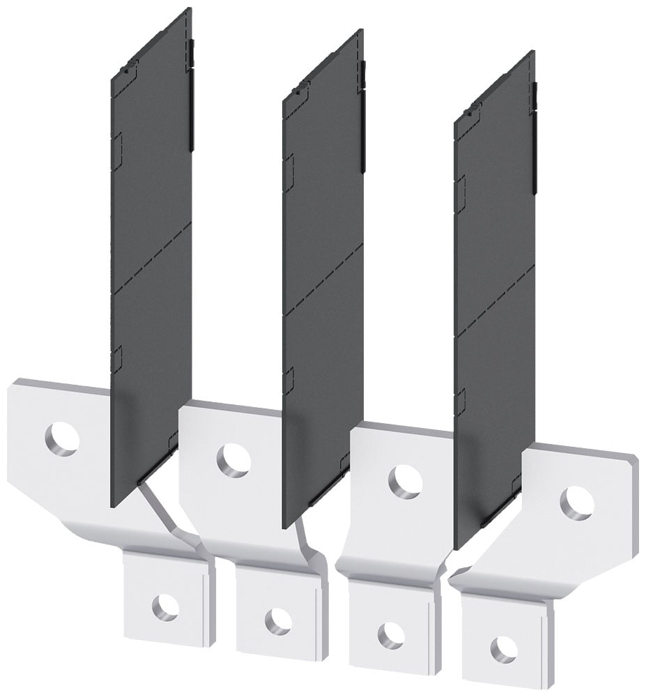 SIEMENS - SIE3VA94840QC00 Attacchi a sbarra anteriori divaricati, 4 pezzi, accessori per: 3VA1 400/630 3VA2