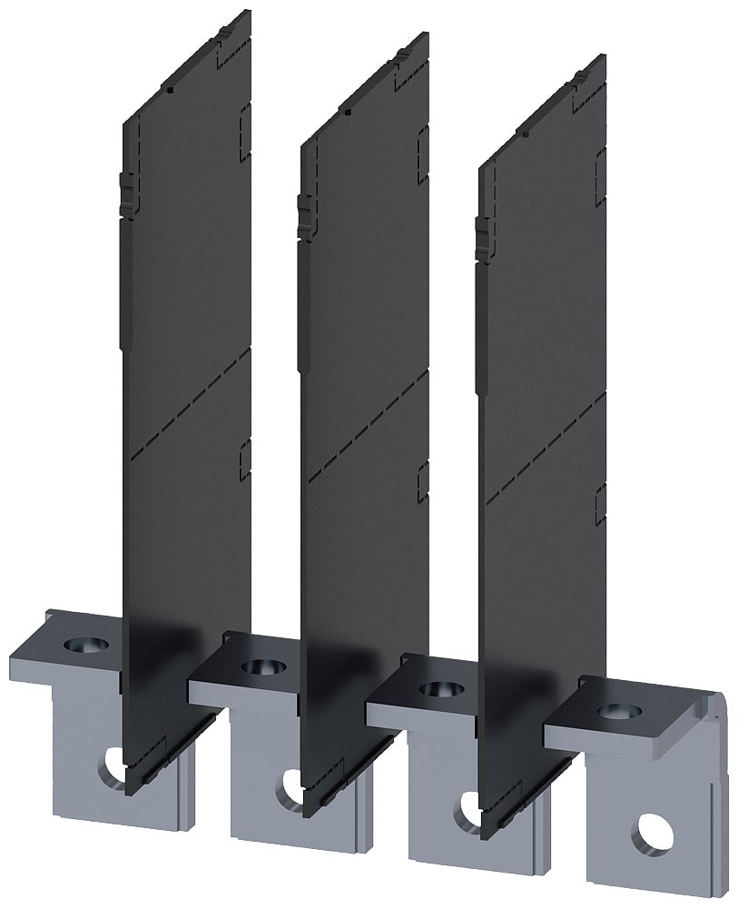 SIEMENS - SIE3VA94040QG00 Attacchi piatti a vite ad angolo retto 4 pezzi, accessori per: 3VA1 400/630 3VA2