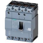 SIEMENS - SIE3VA11163GD460AA0 Interruttore automatico 3VA1 IEC Frame 160, classe del potere di interruzione N, Icu=25 kA con 415 V