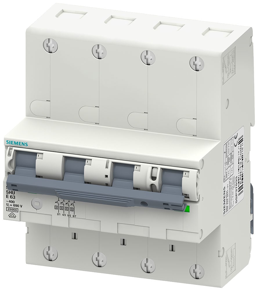 SIEMENS - SIE5SP34633 INT. MT 4P 63A E SELETTIVO ICN 25KA