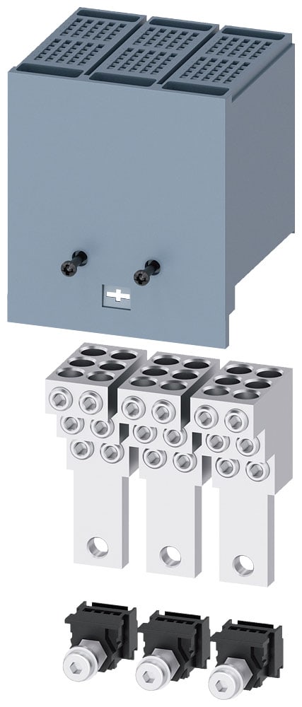 SIEMENS - SIE3VA91530JF60 Morsetto di collegamento per conduttore tondo, 6 cavi, 3 pezzi, accessorio per