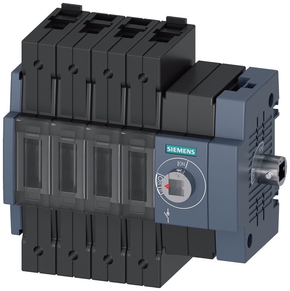 SIEMENS - SIE3KD22442ME400 Sezionatore sottocarico 32 A, grand. costr. 1, a 4 poli, comando laterale a destra, apparecchio di base