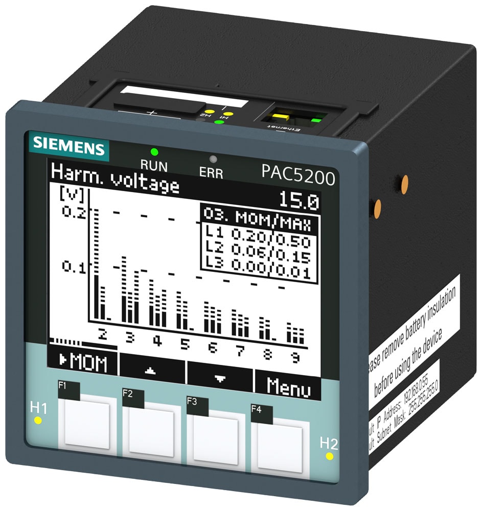 SIEMENS - SIE7KM54126BA001EA2 PAC5200 DISPLAY 96X96 FRONTE QUADRO