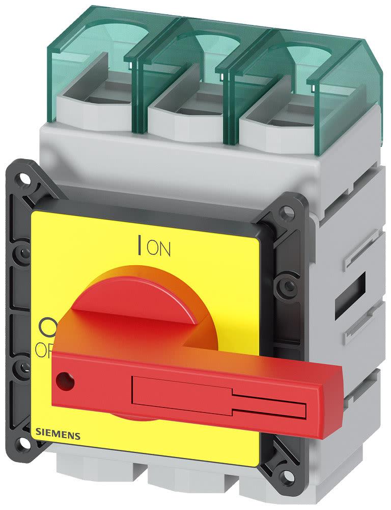 SIEMENS - SIE3LD24050TK13 SENTRON, sezionatore sottocarico 3LD, interruttore di OFF di emergenza, a 3 poli, Iu=250 A