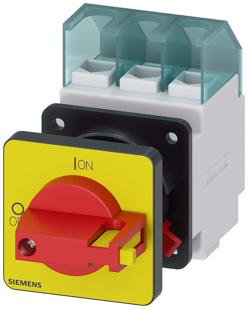 SIEMENS - SIE3LD22500TK13 SENTRON, sezionatore sottocarico 3LD, interruttore di OFF di emergenza, a 3 poli, Iu: 32 A