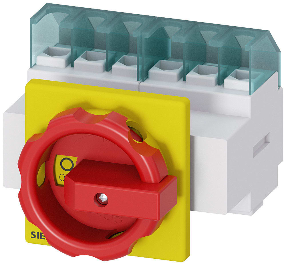 SIEMENS - SIE3LD21033VK53 SENTRON, sezionatore sottocarico 3LD, interruttore di OFF di emergenza, a 6 poli, Iu: 25 A