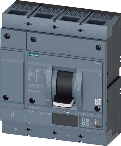 SIEMENS - SIE3VA25807KQ420AA0 INT.AUT.3VA 800A 4P 110KA ETU8 LSIG L/T