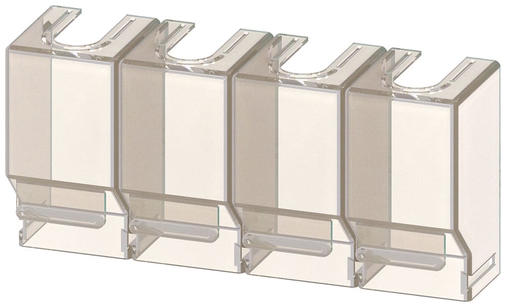 SIEMENS - SIE3KC98042 Accessori per 3KC4, 3KC8, calotte coprimorsetti a 1 polo per 250 ... 400 A, 4 pezzi