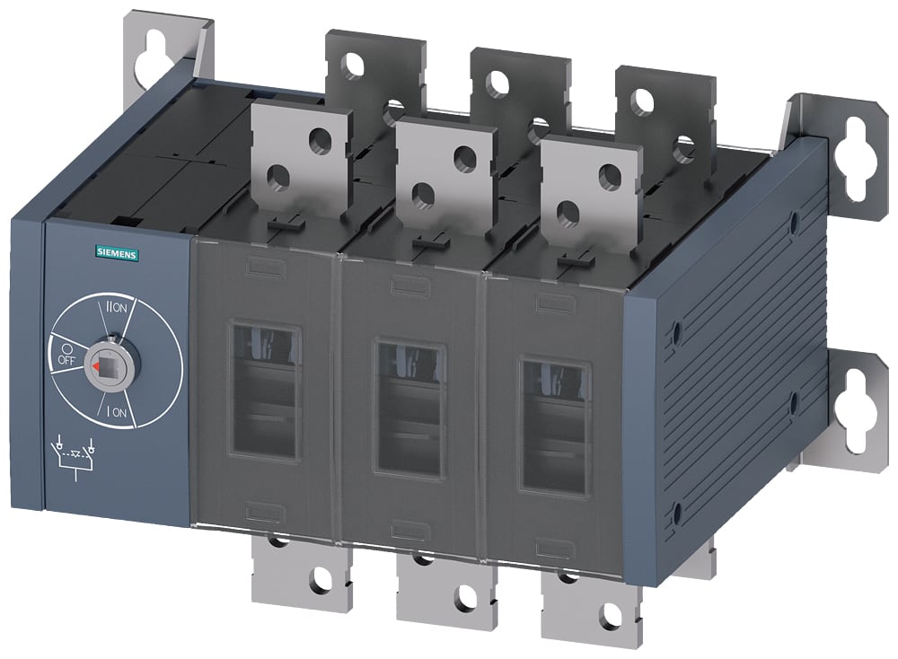 SIEMENS - SIE3KC03500RE000AA0 SENTRON, commutatore di rete 3KC, con comando manuale, MTSE, grandezza costruttiva: 5, a 3 poli, Iu: 1000