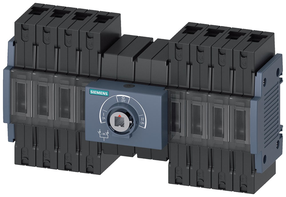 SIEMENS - SIE3KC04162ME000AA0 SENTRON, commutatore di rete 3KC, con comando manuale, MTSE, grandezza costruttiva: 1, a 4 poli, Iu: 16 A