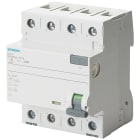 SIEMENS - SIE5SV36426KK12 Interruttore differenziale, a 4 poli, tipo A, In: 25 A, 300 mA, Un AC: 400 V, SIGRES