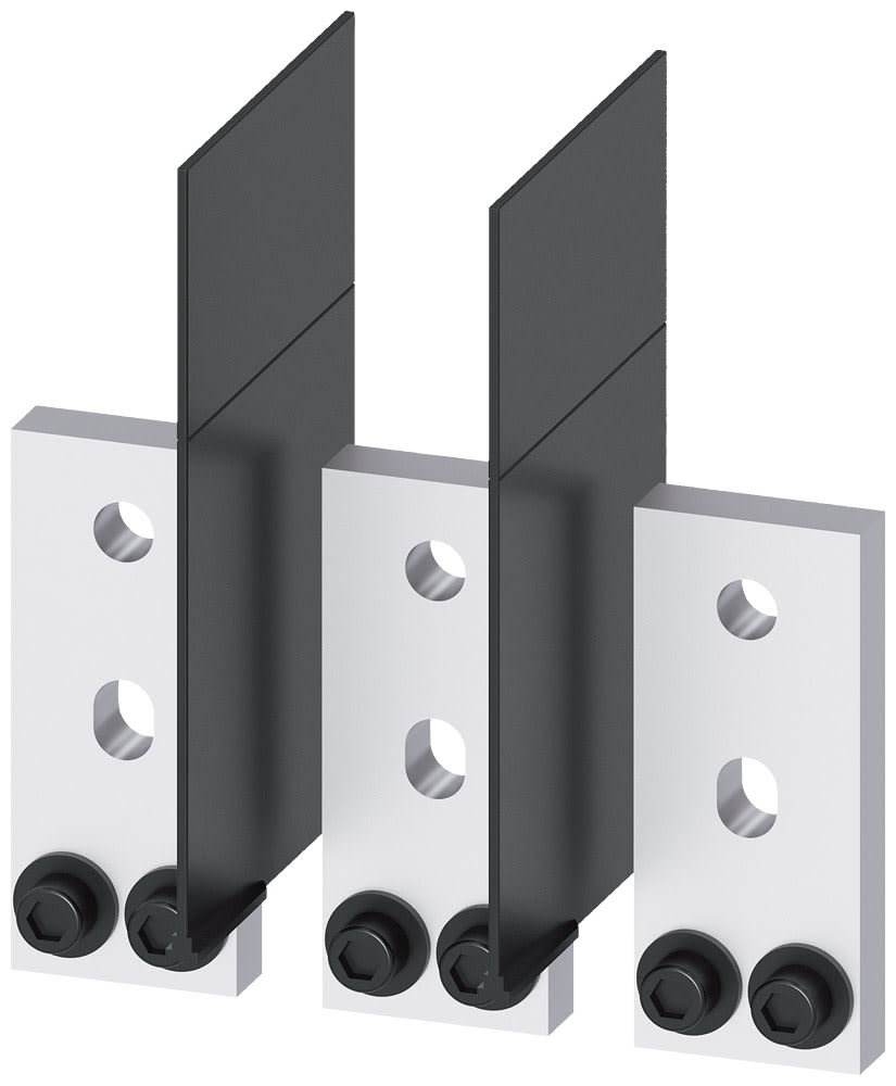 SIEMENS - SIE3VA96030QB00 Attacchi a sbarra allungati anteriori, 3 pezzi, accessori per: 3VA15/25 1000
